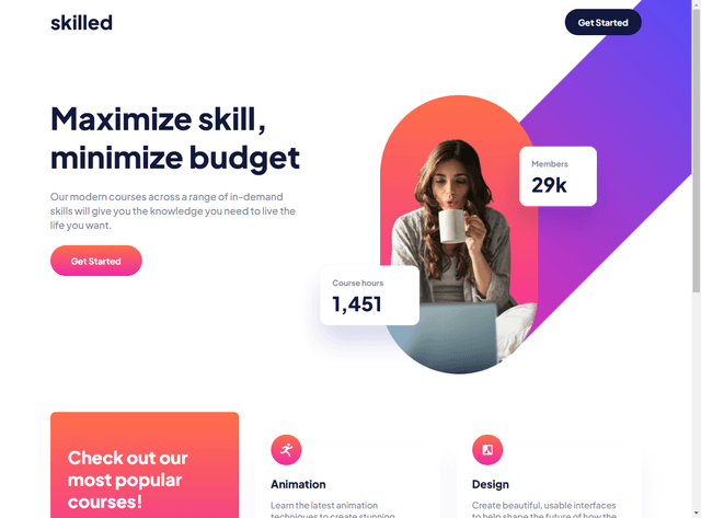 landing page